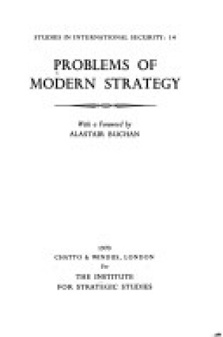 Cover of Problems of Modern Strategy