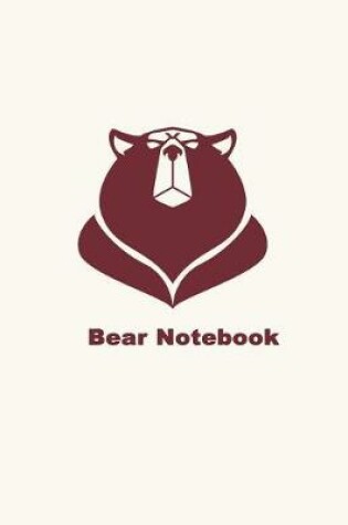 Cover of Bear Blank Lined Notebook