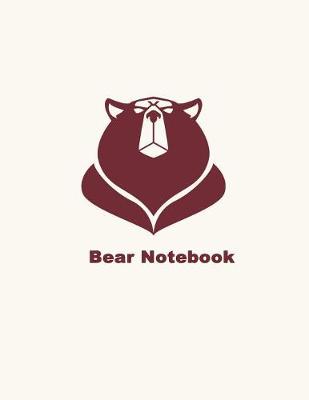 Book cover for Bear Blank Lined Notebook