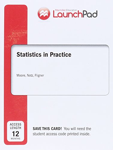 Book cover for Launchpad for Moore's Statistics in Practice (2-Term Access)