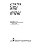 Book cover for Consumer Choice in the American Economy