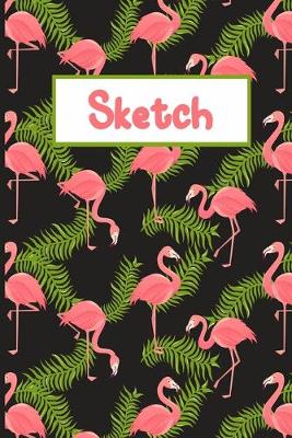 Book cover for Pink Flamingo Sketch Pad And Diary