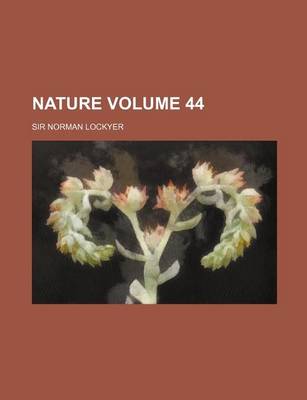 Book cover for Nature Volume 44