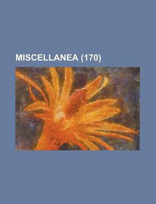 Book cover for Miscellanea (170)