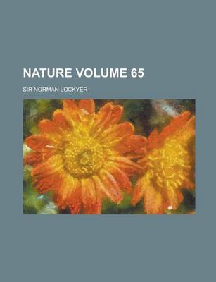 Book cover for Nature Volume 65