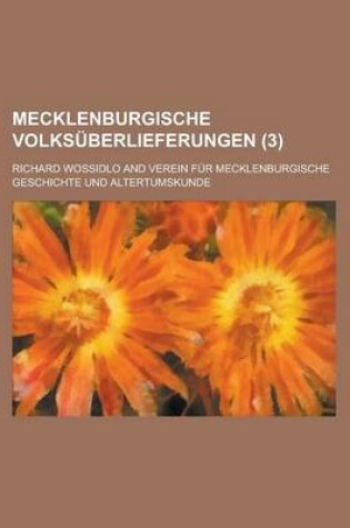 Cover of Mecklenburgische Volksuberlieferungen (3 )