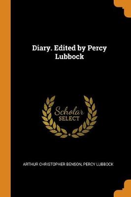 Book cover for Diary. Edited by Percy Lubbock