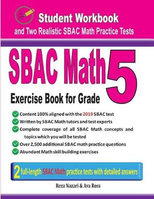 Book cover for Sbac Math Exercise Book for Grade 5