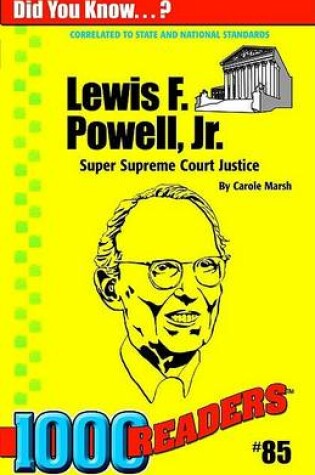 Cover of Lewis F Powell, JR