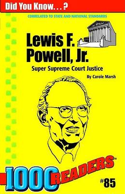 Book cover for Lewis F Powell, JR