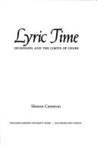 Cover of Lyric Time