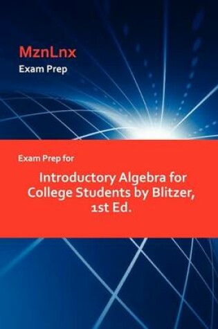 Cover of Exam Prep for Introductory Algebra for College Students by Blitzer, 1st Ed.