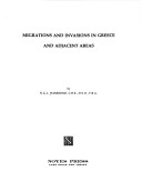 Book cover for Migrations and Invasions in Greece and Adjacent Areas