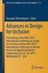 Book cover for Advances in Design for Inclusion