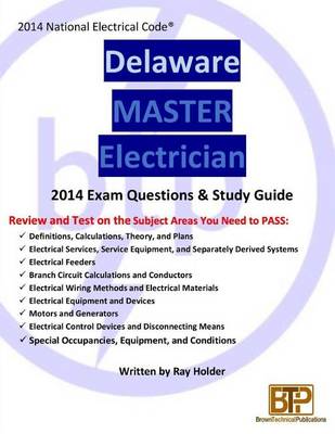 Book cover for Delaware 2014 Master Electrician Study Guide