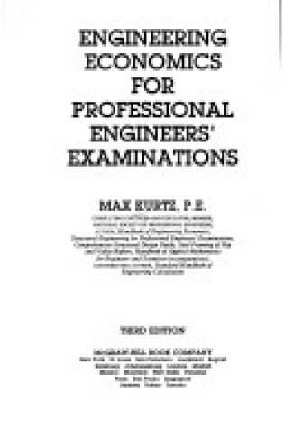 Cover of Eng.Econs.Professnl.Engr.Exam.3e- W/B 28