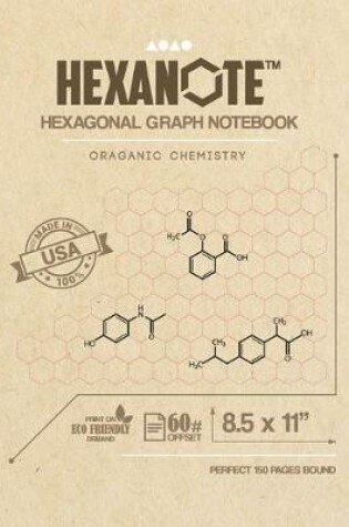 Cover of HEXANOTE Hexagonal Grap Notebook Oraganic Chemistry