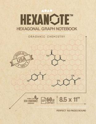 Book cover for HEXANOTE Hexagonal Grap Notebook Oraganic Chemistry