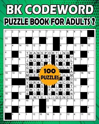 Book cover for BK Codeword puzzle book for adults 2