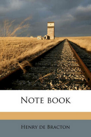 Cover of Note Book Volume 3