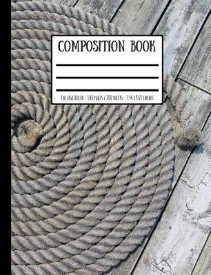 Book cover for Sailing Rope Cheese & Wooden Boards Composition Book