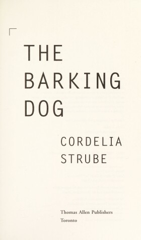 Book cover for The Barking Dog