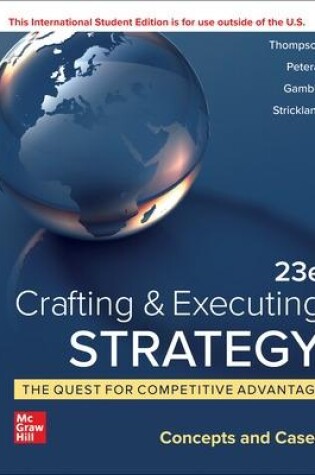 Cover of Crafting & Executing Strategy: The Quest for Competitive Advantage:  Concepts and Cases ISE