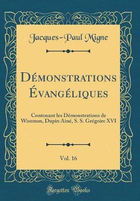 Book cover for Demonstrations Evangeliques, Vol. 16