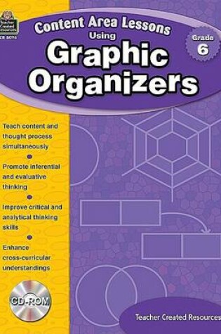 Cover of Content Area Lessons Using Graphic Organizers, Grade 6