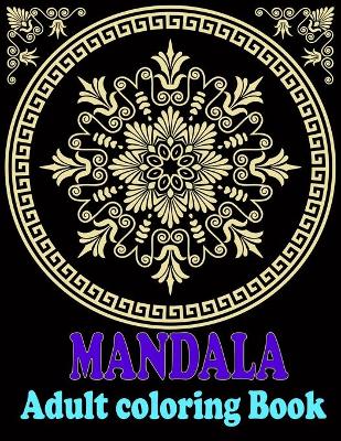 Book cover for Mandala adult coloring book