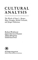 Cover of Cultural Analysis