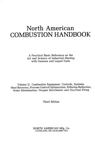 Cover of North America Combustion Handbook