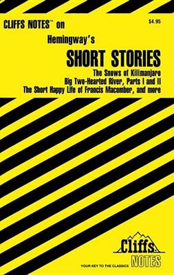 Book cover for Cliffsnotes on Hemingway's Short Stories
