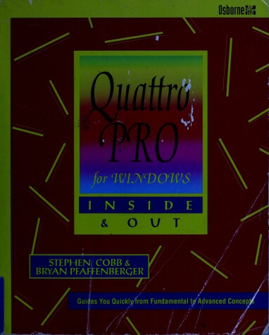 Book cover for Quattro Pro for Windows Inside and Out