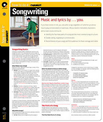 Book cover for Songwriting