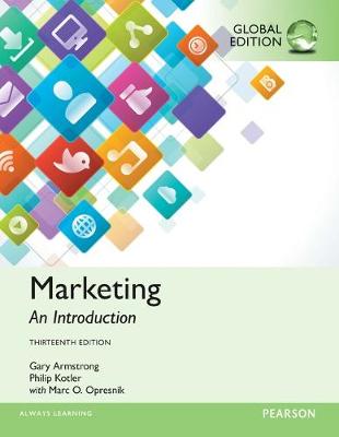 Book cover for Marketing: An Introduction plus MyMarketingLab with Pearson eText, Global Edition