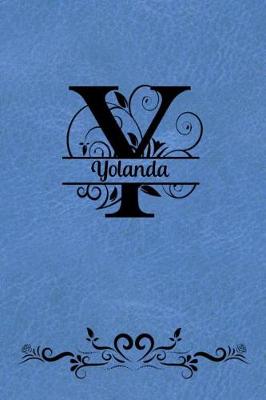 Book cover for Split Letter Personalized Journal - Yolanda