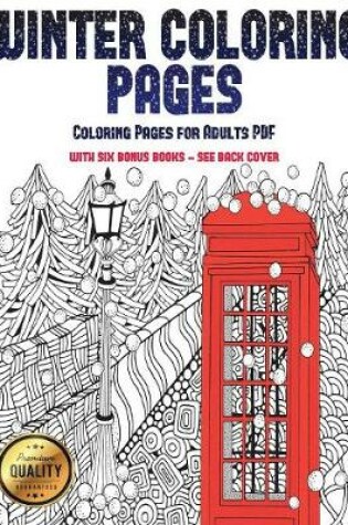 Cover of Coloring Pages for Adults PDF (Winter Coloring Pages)