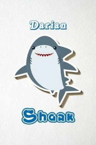 Cover of Darian Shark A5 Lined Notebook 110 Pages