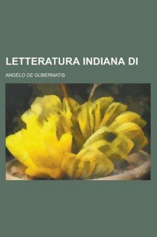 Cover of Letteratura Indiana Di