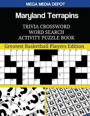 Book cover for Maryland Terrapins Trivia Crossword Word Search Activity Puzzle Book