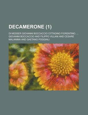 Book cover for Decamerone; Di Messer Giovanni Boccaccio Cittadino Fiorentino. ... (1)