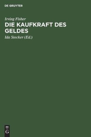 Cover of Die Kaufkraft Des Geldes