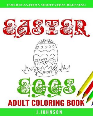 Book cover for Easter Eggs Adult Coloring Book