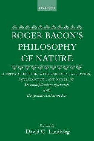 Cover of Philosophy of Nature