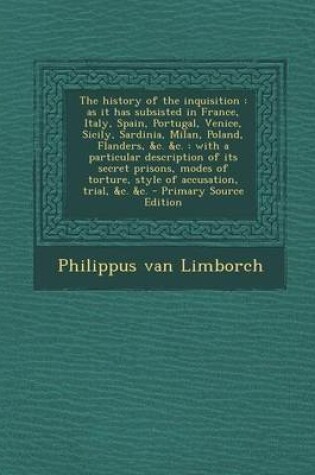 Cover of The History of the Inquisition