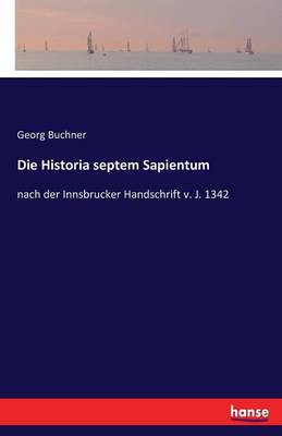 Book cover for Die Historia septem Sapientum