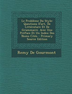 Book cover for Le Probleme Du Style