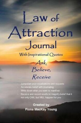 Cover of Law of Attraction Journal with Inspirational Quotes