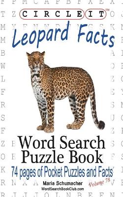 Book cover for Circle It, Leopard Facts, Word Search, Puzzle Book